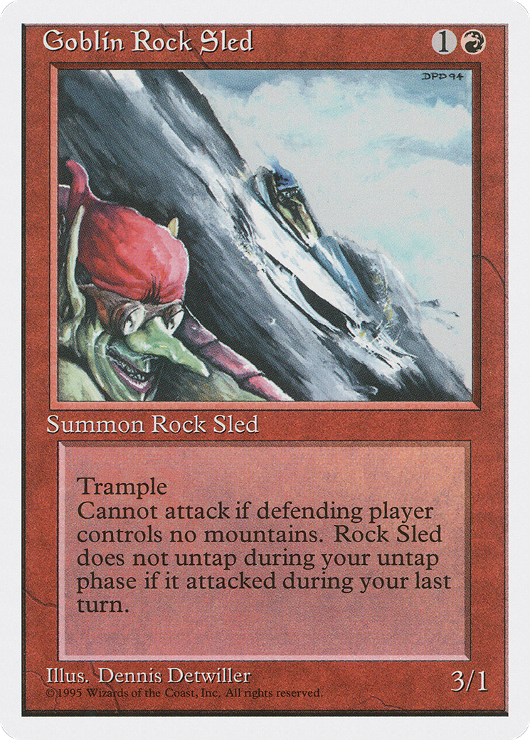 Goblin Rock Sled Card Image