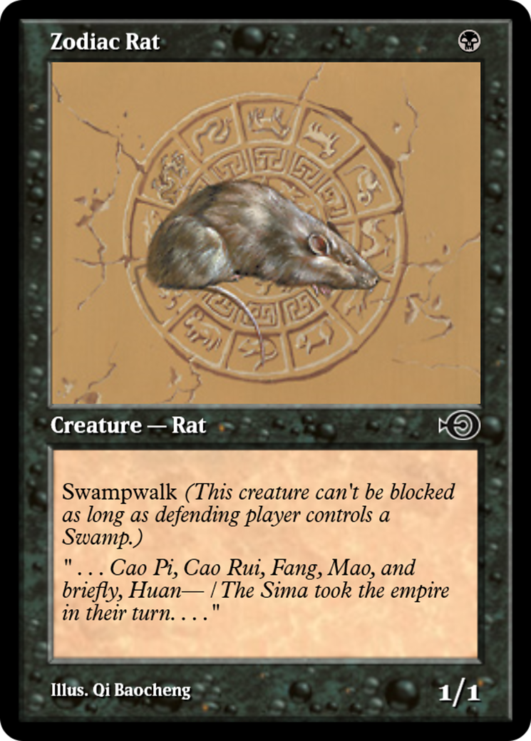 Zodiac Rat Card Image