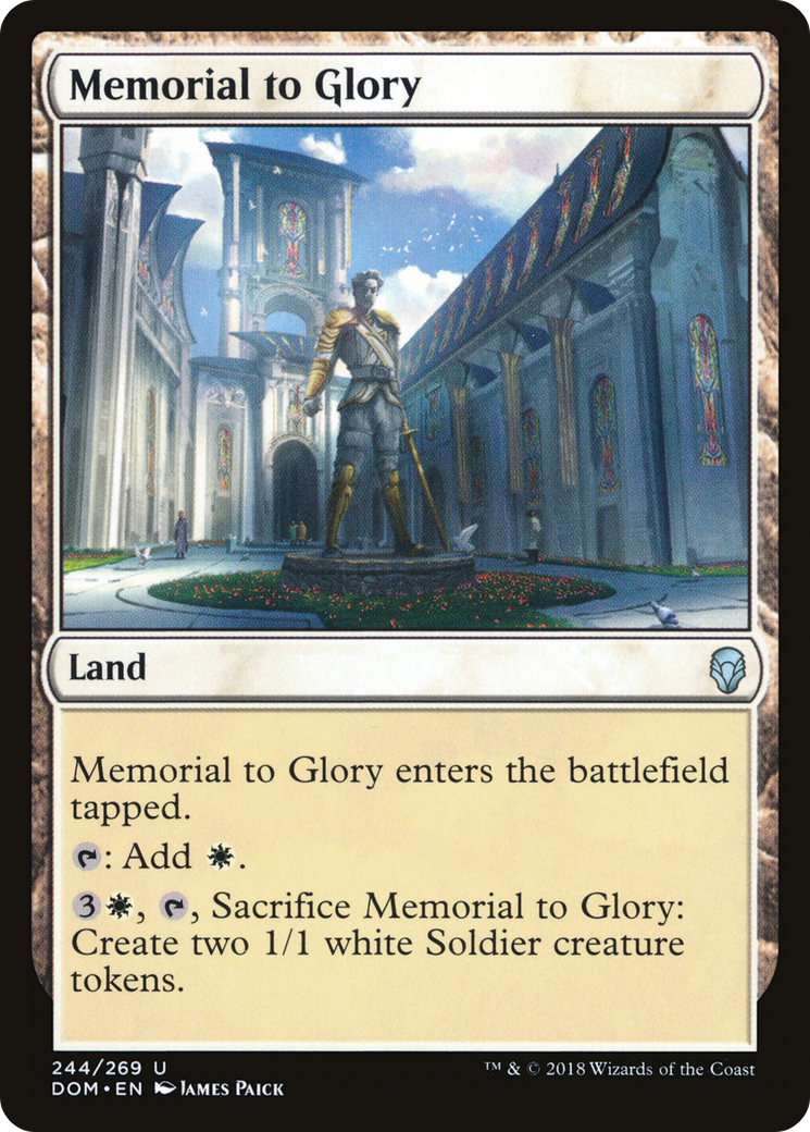 Memorial to Glory Card Image