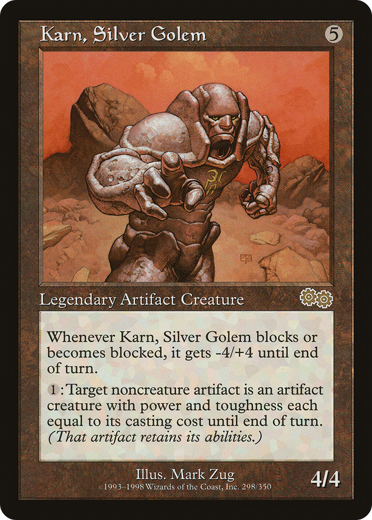 Karn, Silver Golem Card Image