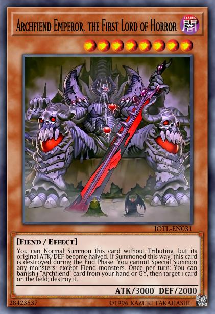 Archfiend Emperor, the First Lord of Horror Card Image
