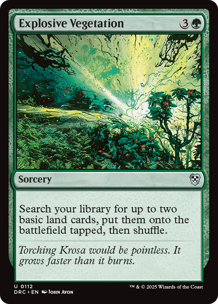 Explosive Vegetation Card Image