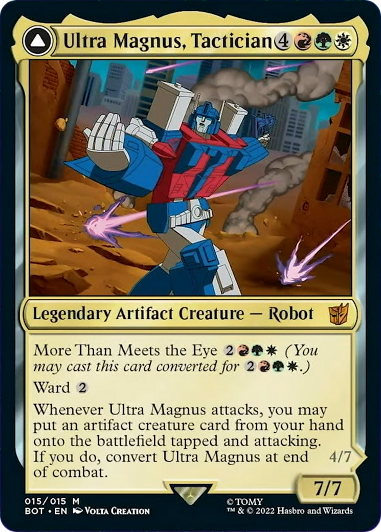 Ultra Magnus, Tactician // Ultra Magnus, Armored Carrier Card Image