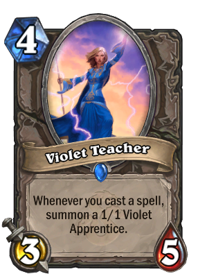 Violet Teacher Card Image
