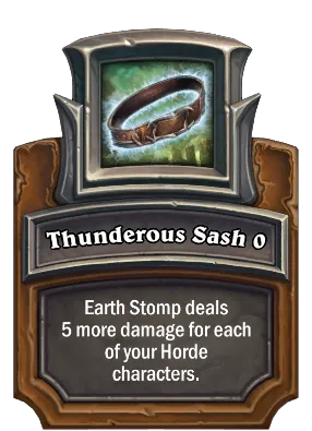 Thunderous Sash {0} Card Image