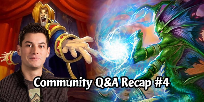 Dean Ayala's Community Q&A #4 - Classic Set Rework Teaser, Craftable Heroes, Possible March Expansion, 2v2, Rewards Track