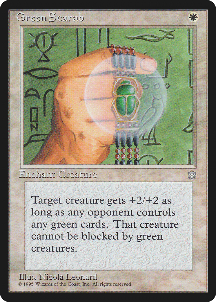 Green Scarab Card Image