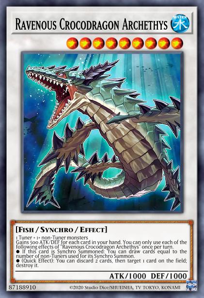 Ravenous Crocodragon Archethys Card Image