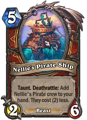 Nellie's Pirate Ship Card Image