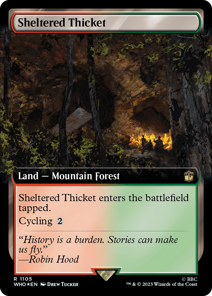 Sheltered Thicket Card Image