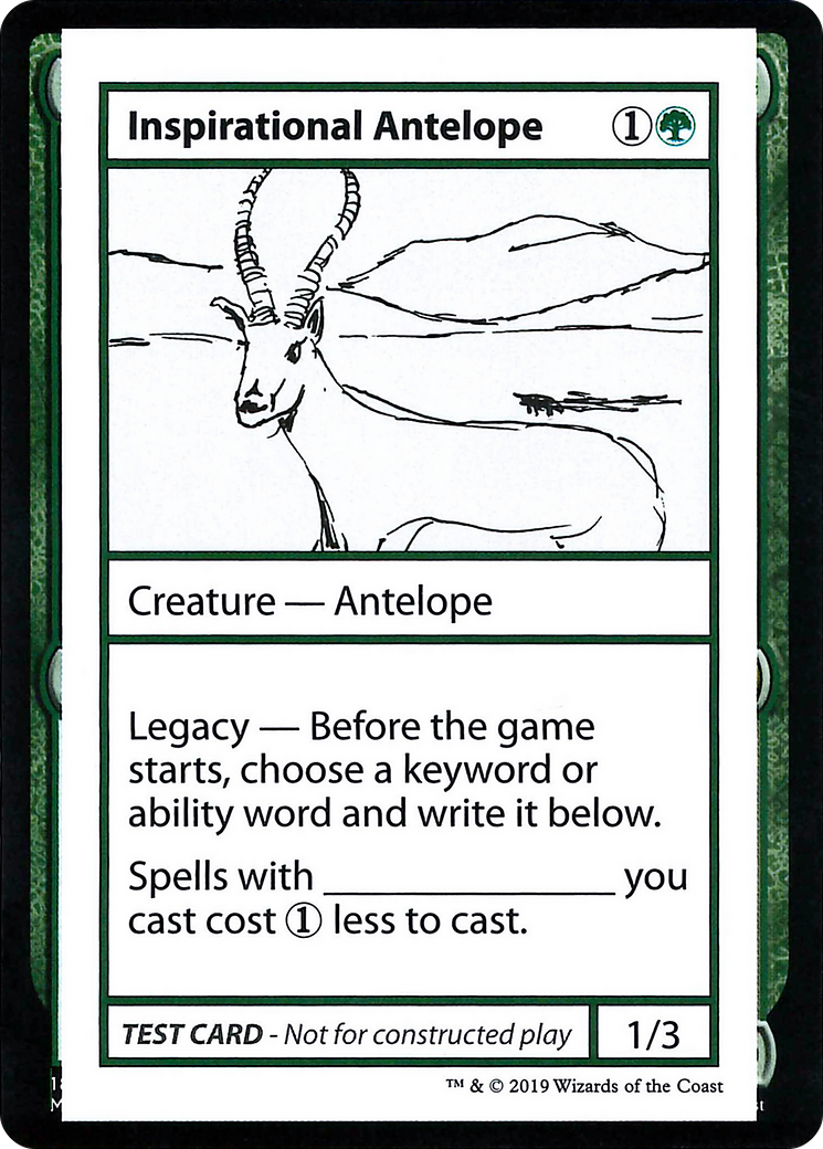 Inspirational Antelope Card Image