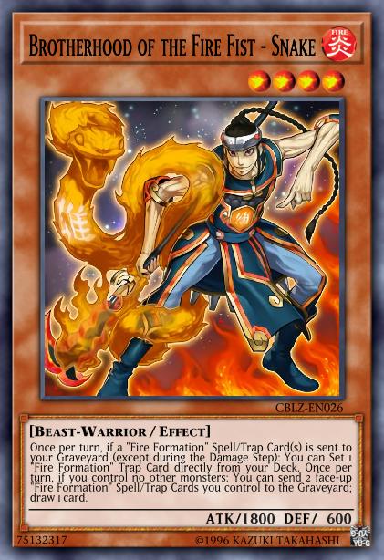 Brotherhood of the Fire Fist - Snake Card Image