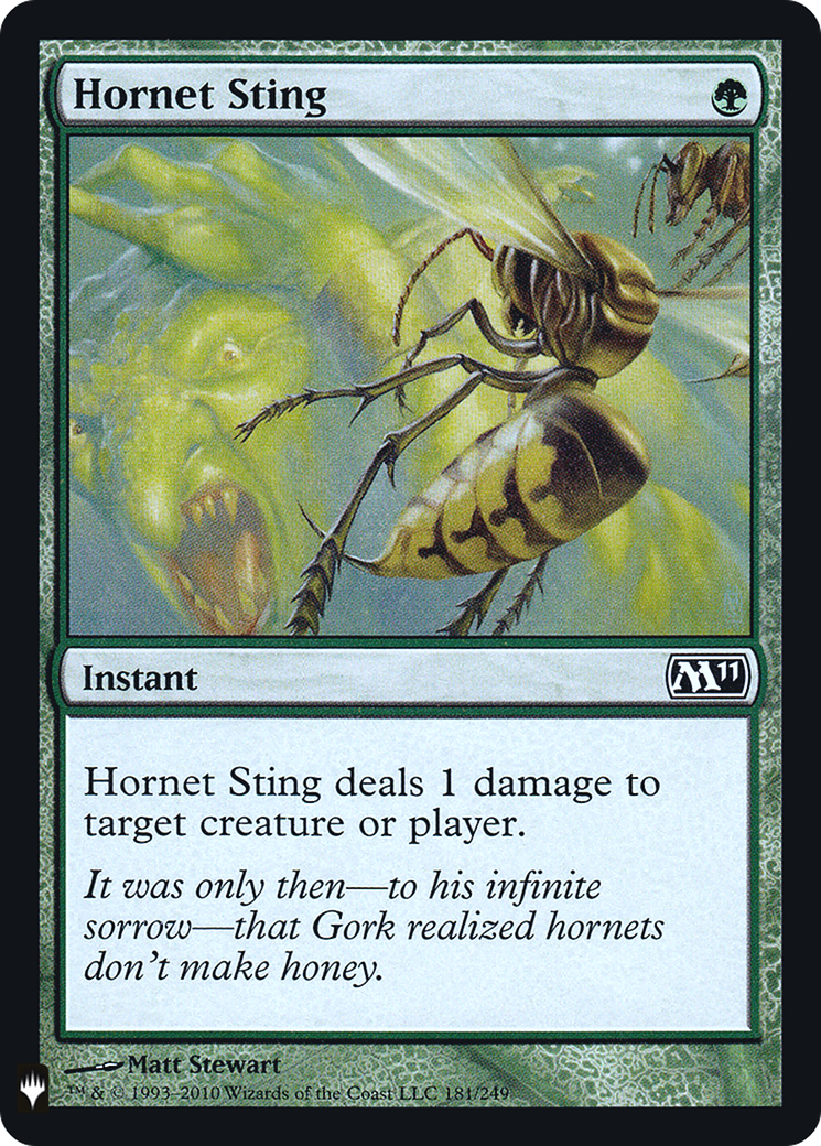 Hornet Sting Card Image