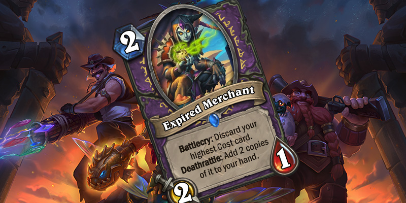 New Uldum Warlock Card Reveal - Expired Merchant