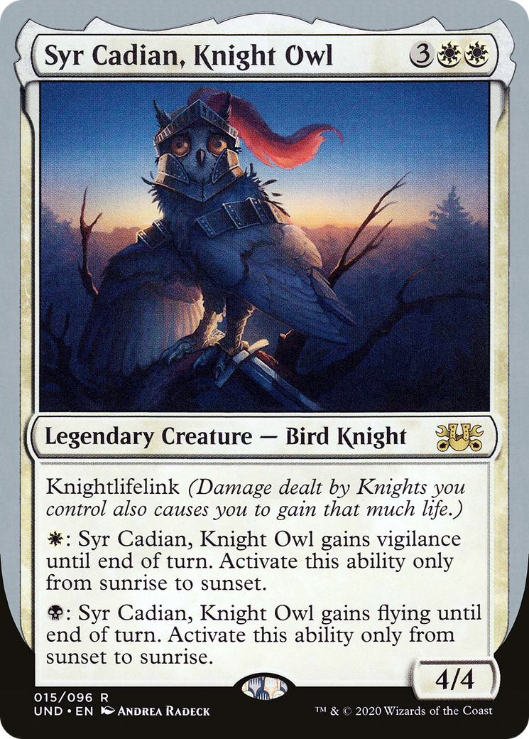 Syr Cadian, Knight Owl Card Image