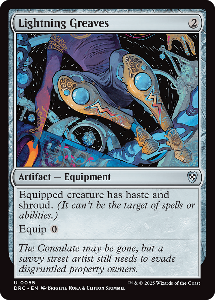Lightning Greaves Card Image