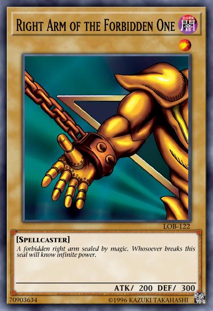Right Arm of the Forbidden One Card Image