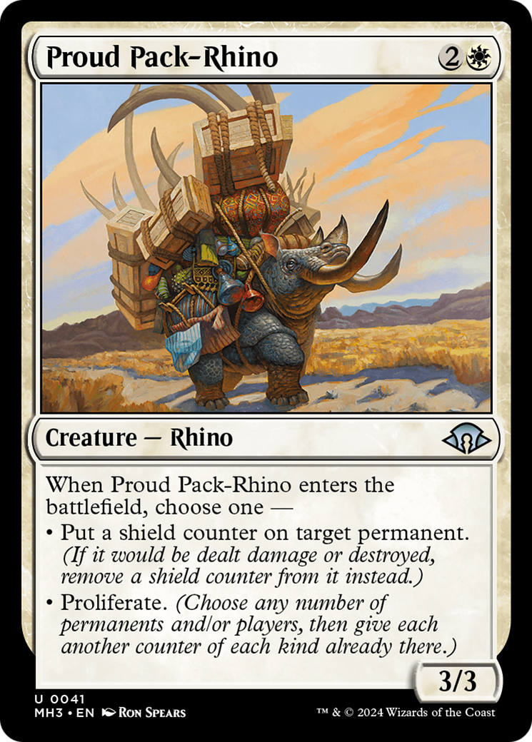 Proud Pack-Rhino Card Image