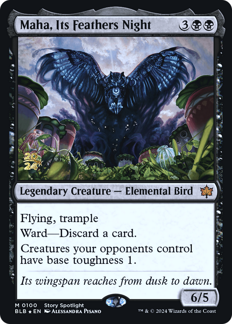 Maha, Its Feathers Night Card Image