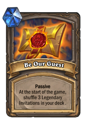 Be Our Guest Card Image