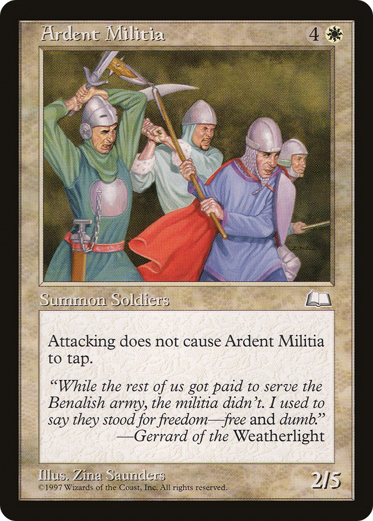 Ardent Militia Card Image