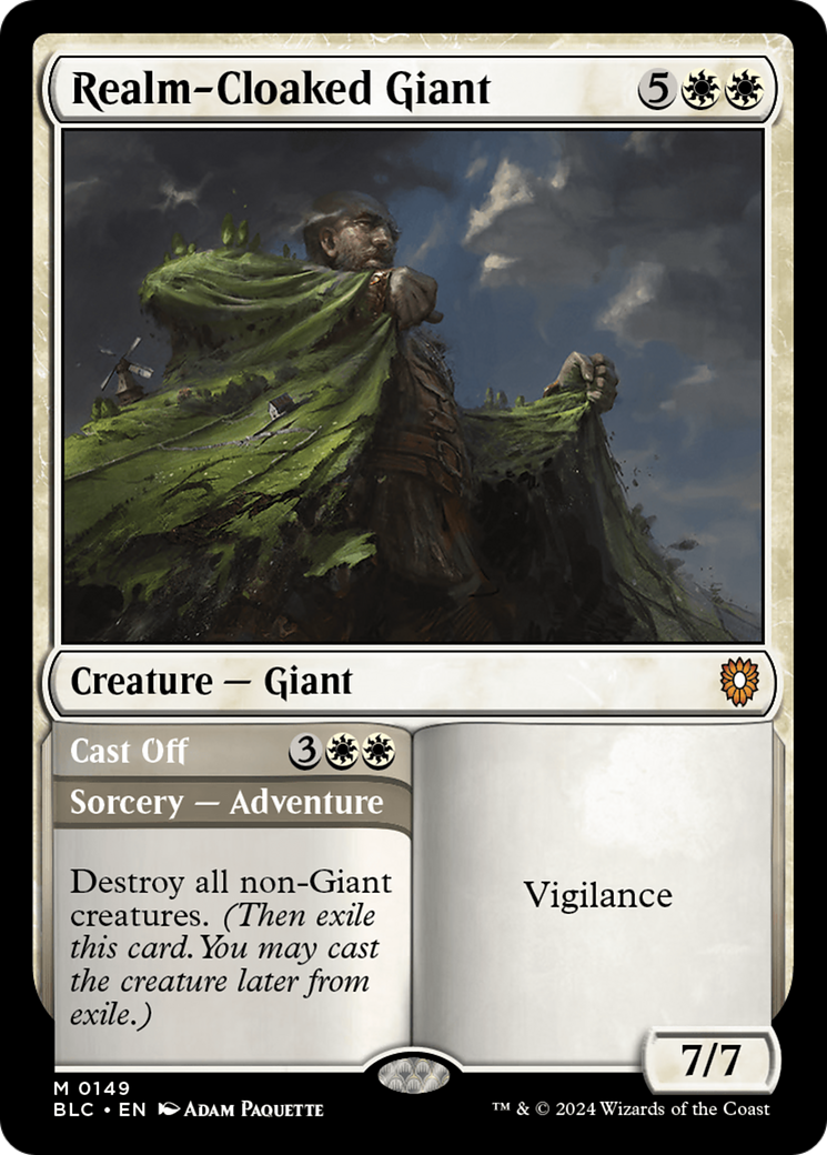 Realm-Cloaked Giant // Cast Off Card Image