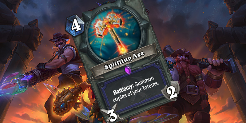 Uldum Shaman Card Reveal - Splitting Axe