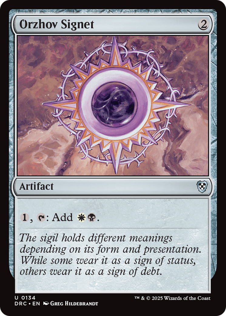 Orzhov Signet Card Image