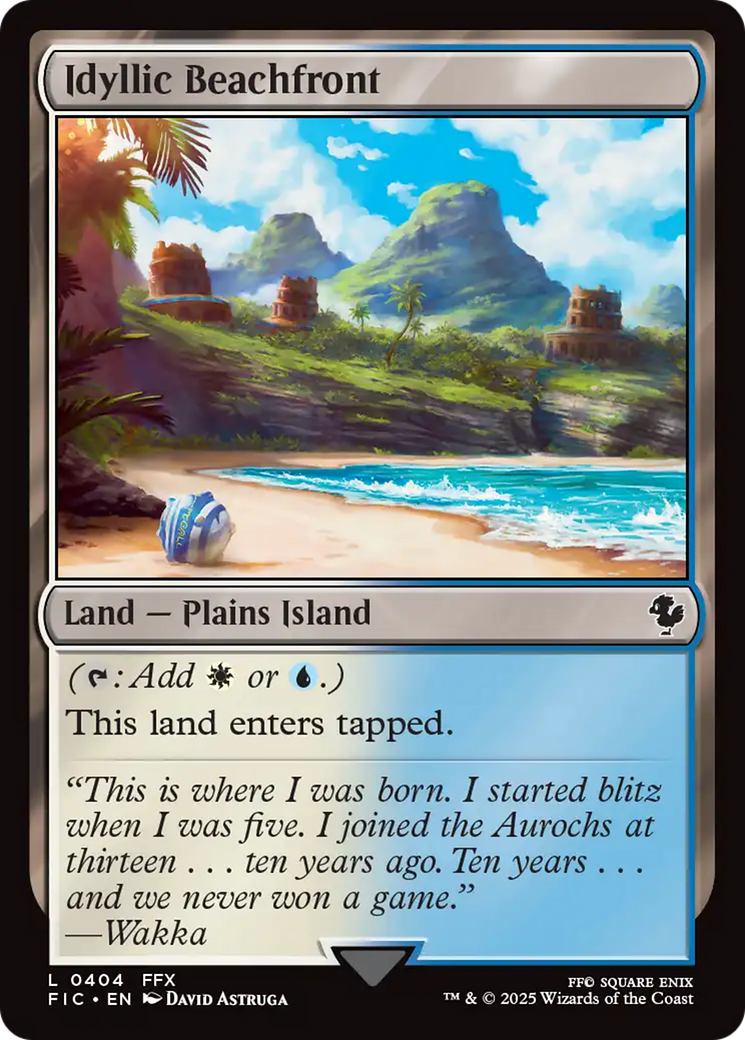Idyllic Beachfront Card Image