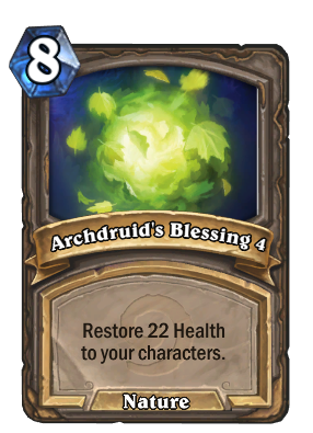 Archdruid's Blessing 4 Card Image