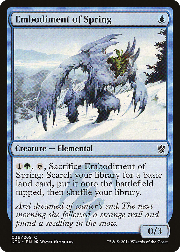 Embodiment of Spring Card Image