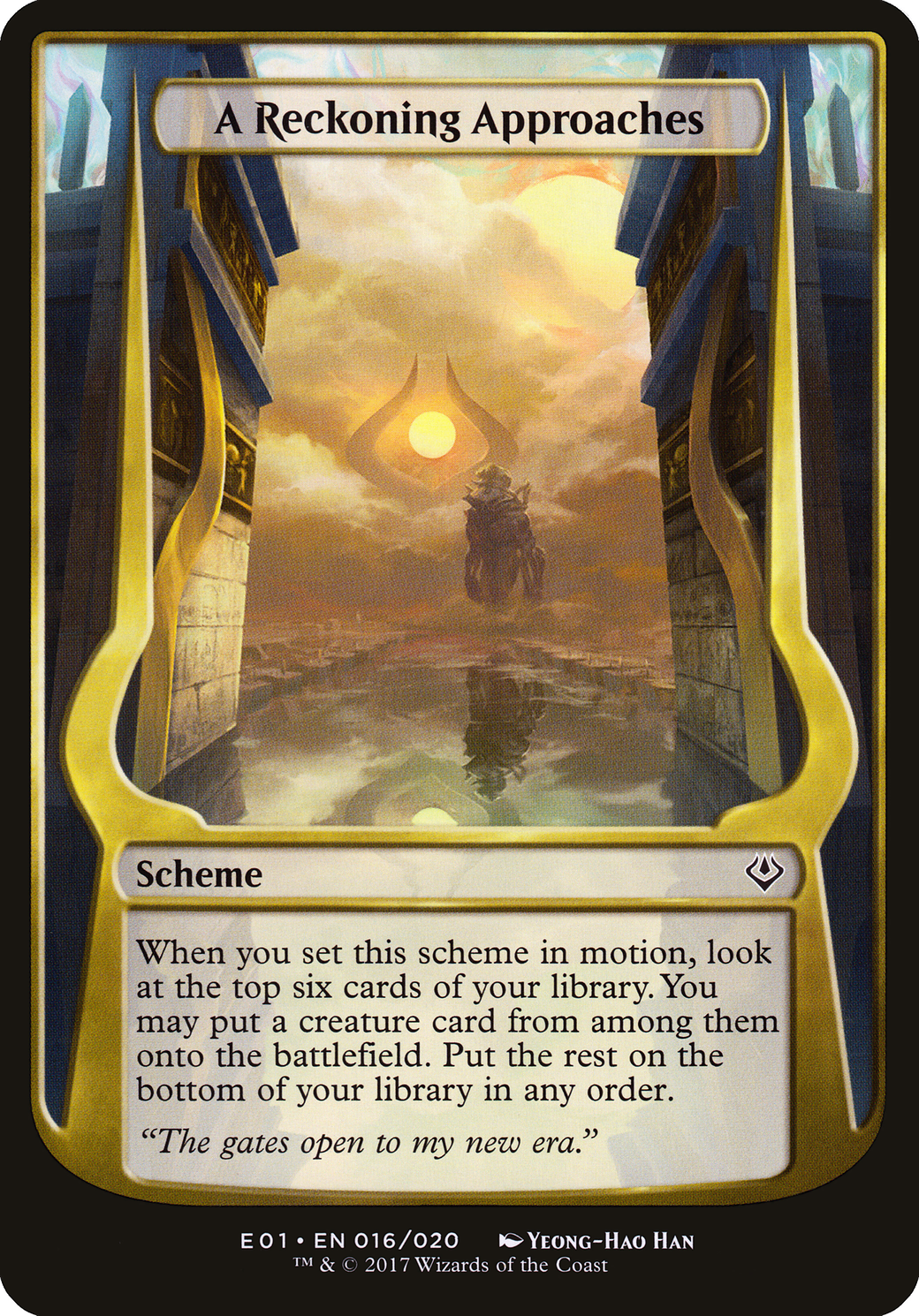 A Reckoning Approaches Card Image