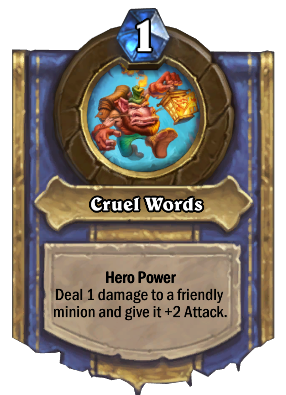 Cruel Words Card Image