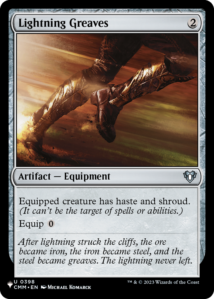 Lightning Greaves Card Image