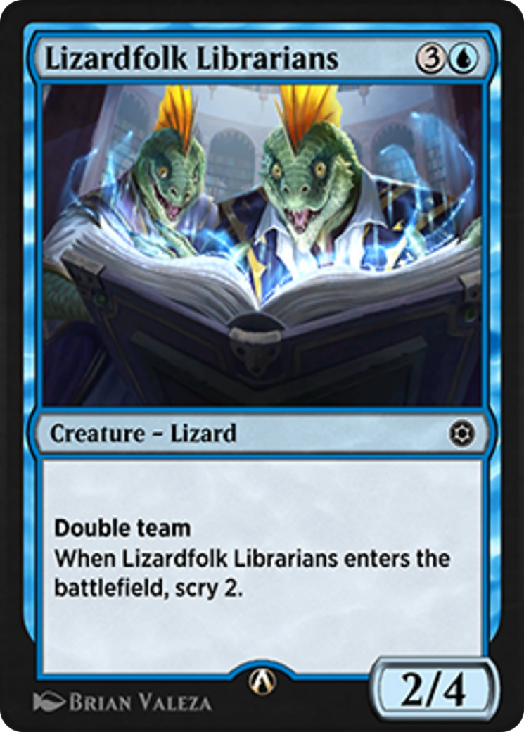 Lizardfolk Librarians Card Image