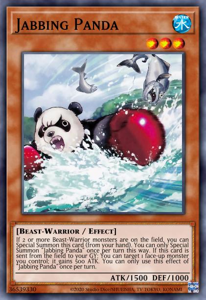 Jabbing Panda Card Image