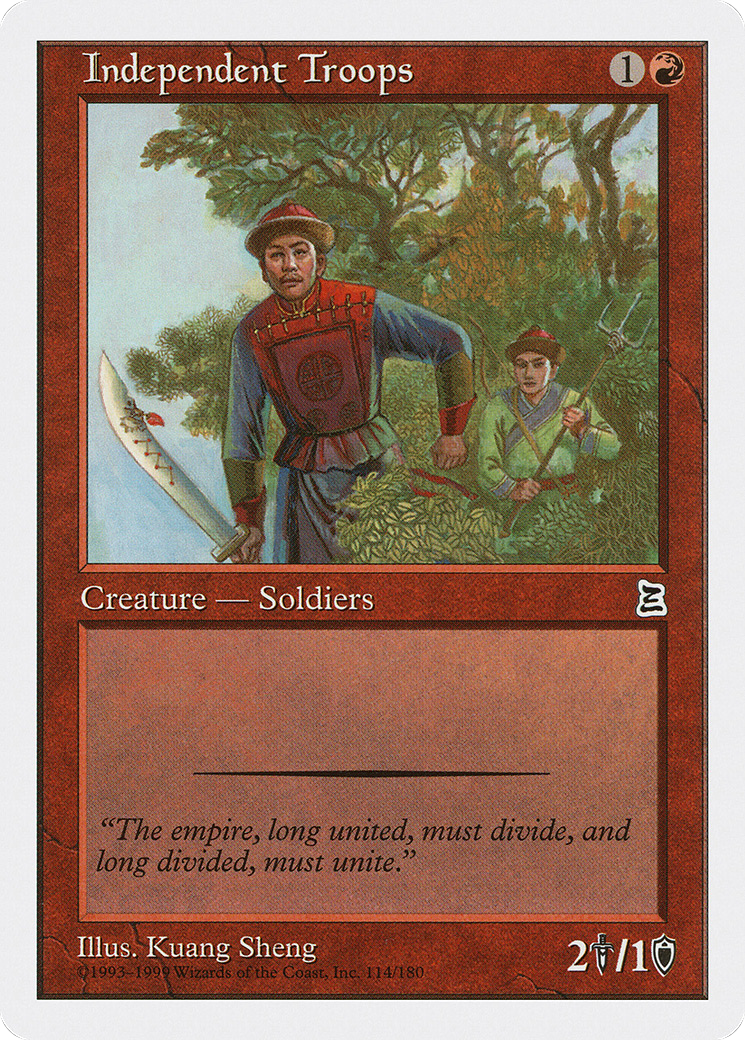 Independent Troops Card Image