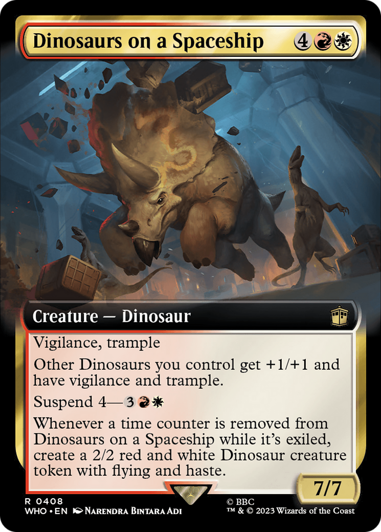 Dinosaurs on a Spaceship Card Image