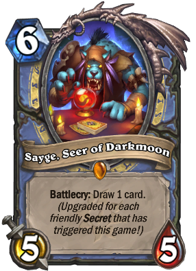 Sayge, Seer of Darkmoon Card Image