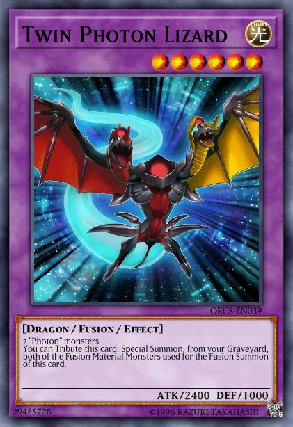 Twin Photon Lizard Card Image