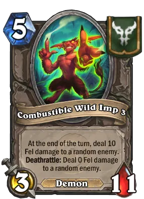 Combustible Wild Imp 3 Card Image