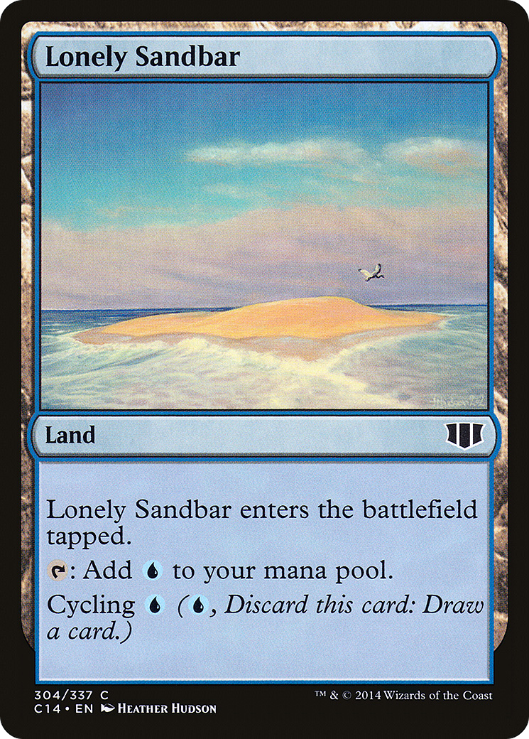 Lonely Sandbar Card Image