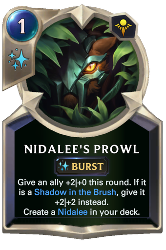 Nidalee's Prowl Card Image