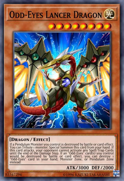 Odd-Eyes Lancer Dragon Card Image