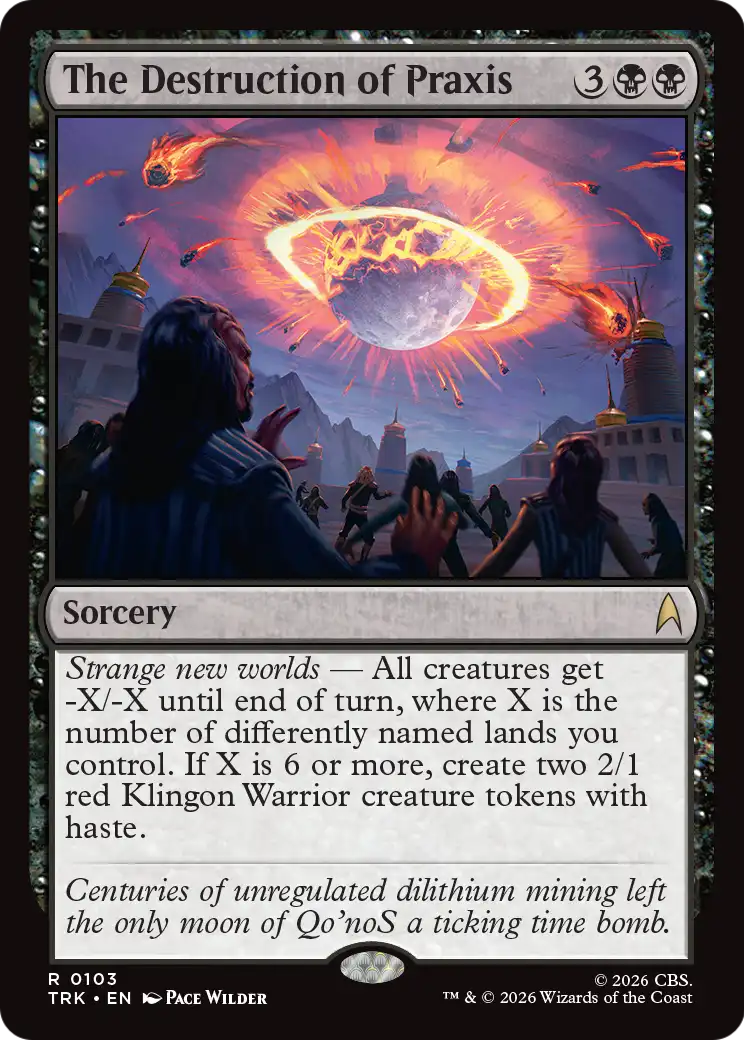 The Destruction of Praxis Magic: The Gathering card
