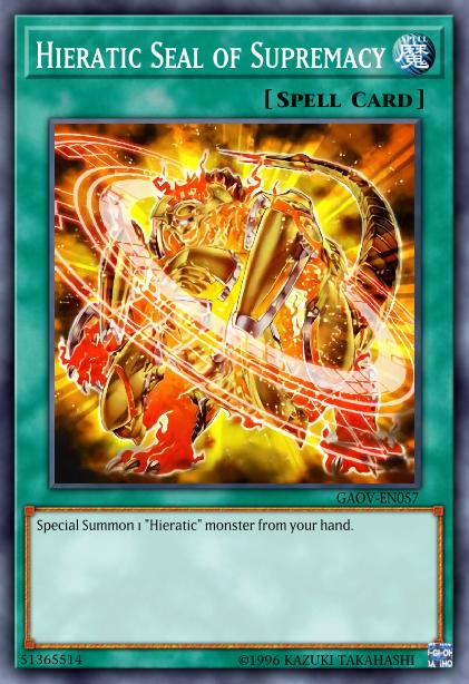 Hieratic Seal of Supremacy Card Image