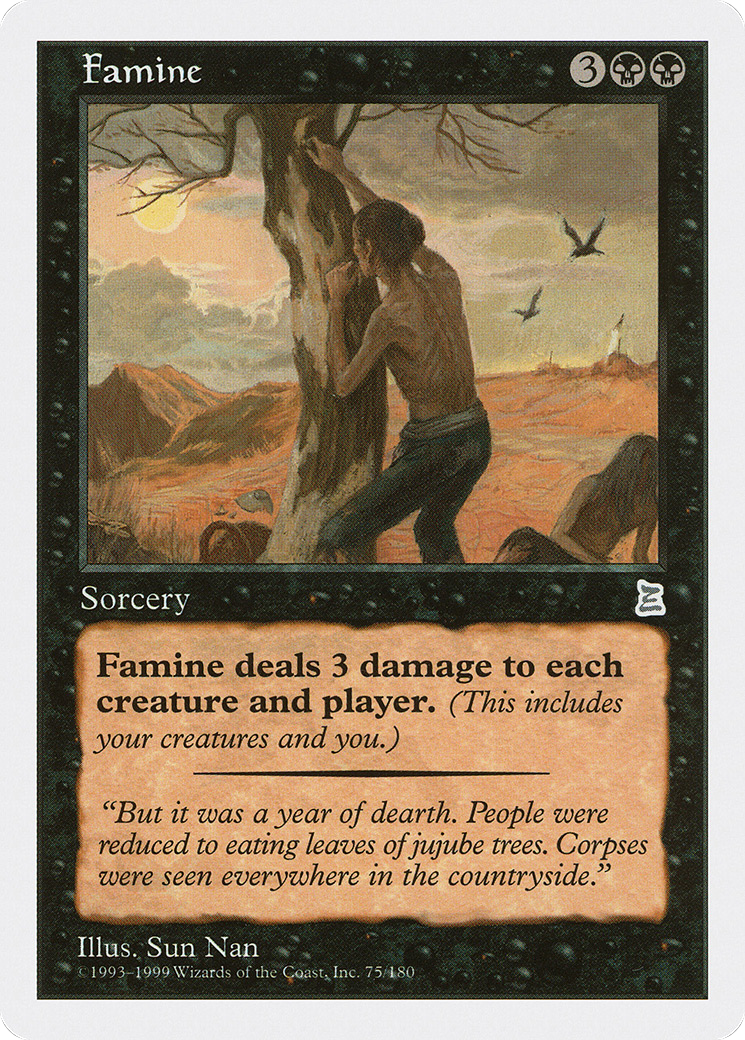 Famine Card Image