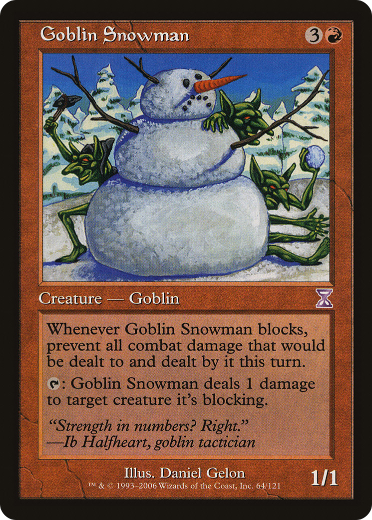 Goblin Snowman Card Image