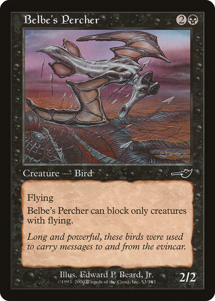 Belbe's Percher Card Image