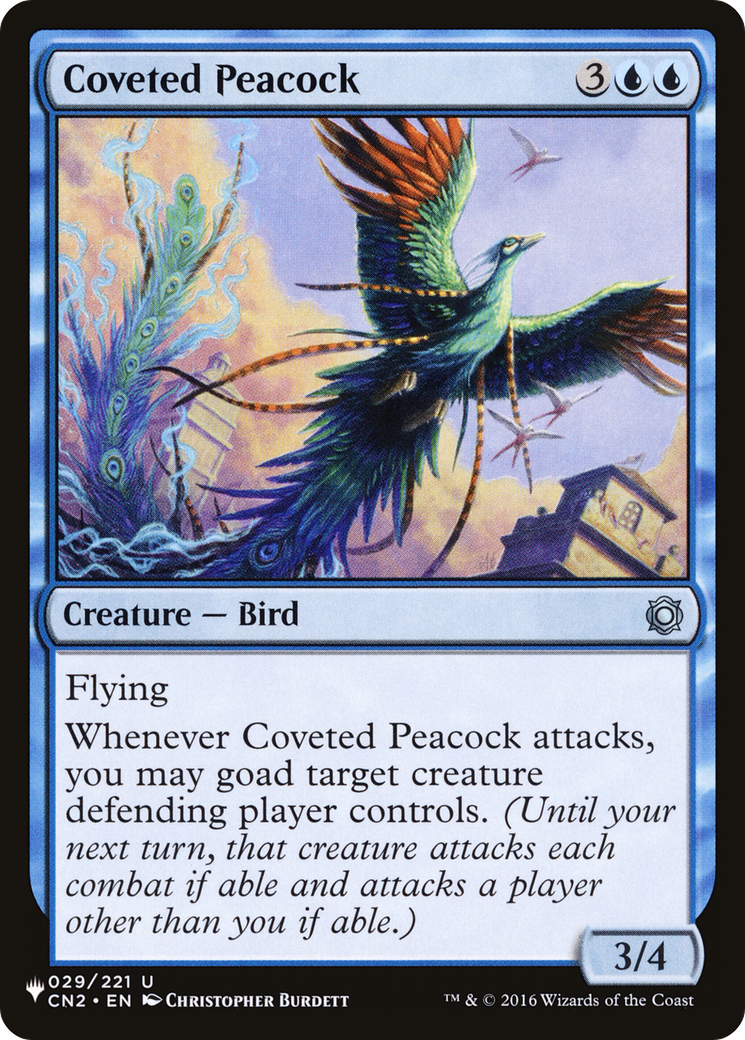 Coveted Peacock Card Image